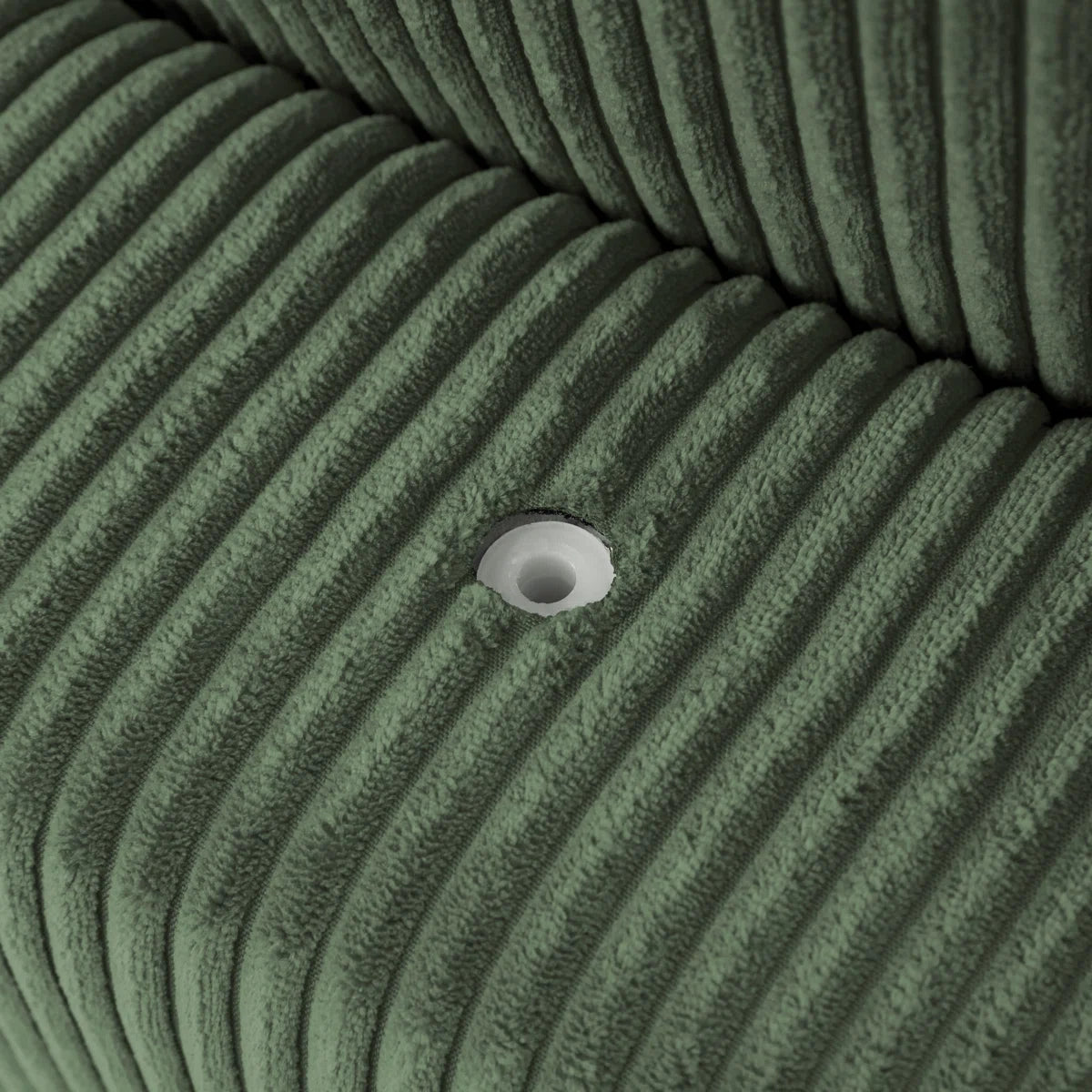 Bentura Oversized Upholstered Green Corduroy Sleeper Sofa Bed Lounge Modular Sofa with Armrests & Throw Pillows