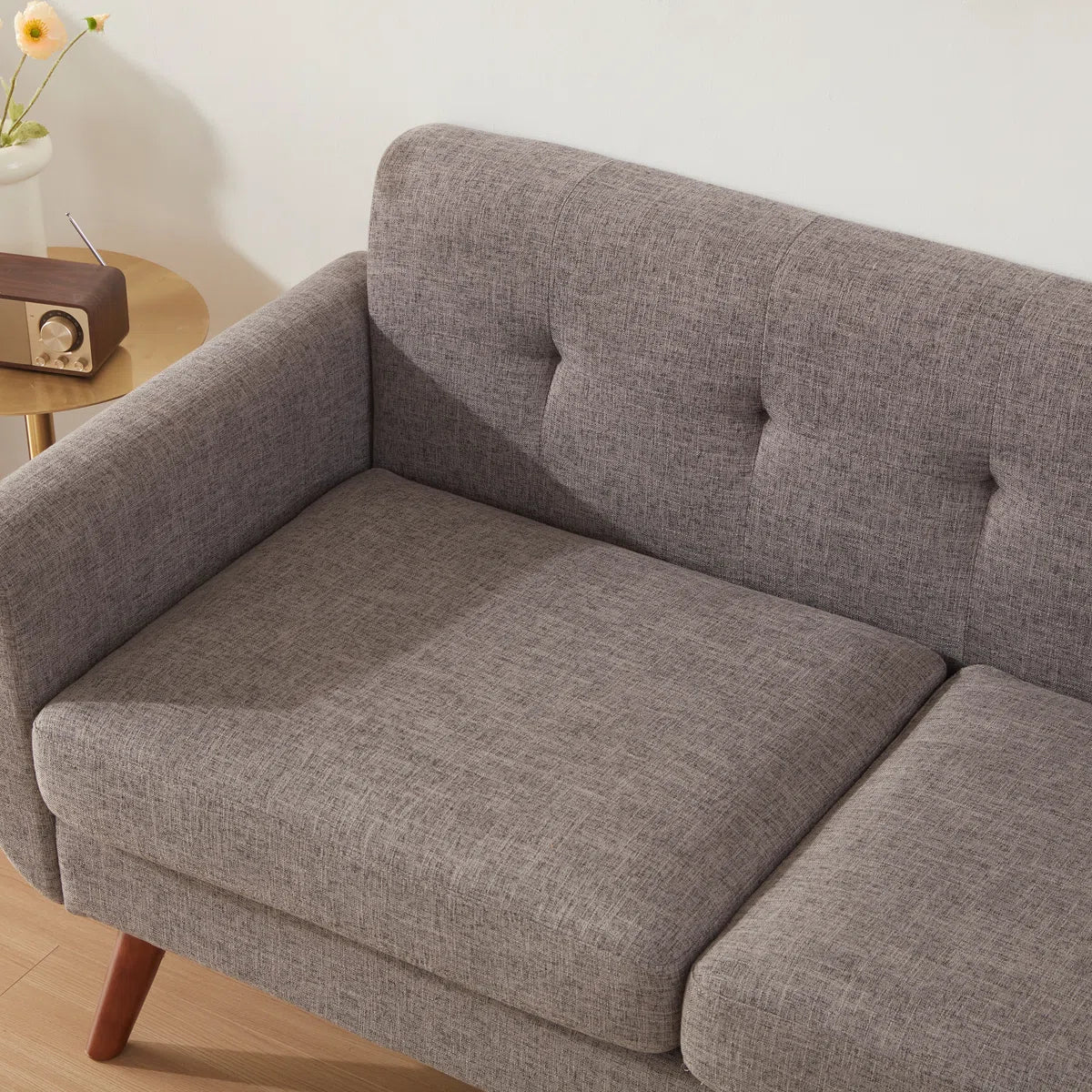 Jadier 66" Upholstered Loveseat Square Sofa
