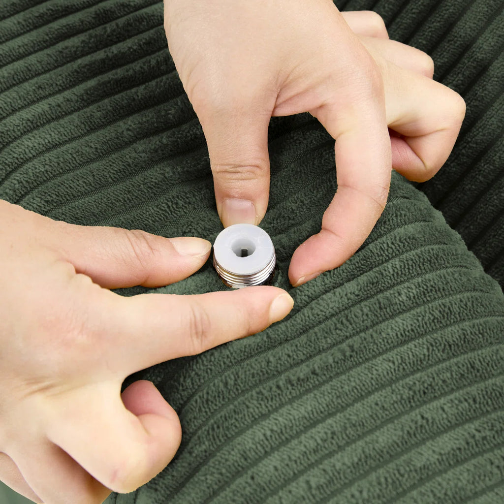 Bentura Oversized Upholstered Green Corduroy Sleeper Sofa Bed Lounge Modular Sofa with Armrests & Throw Pillows