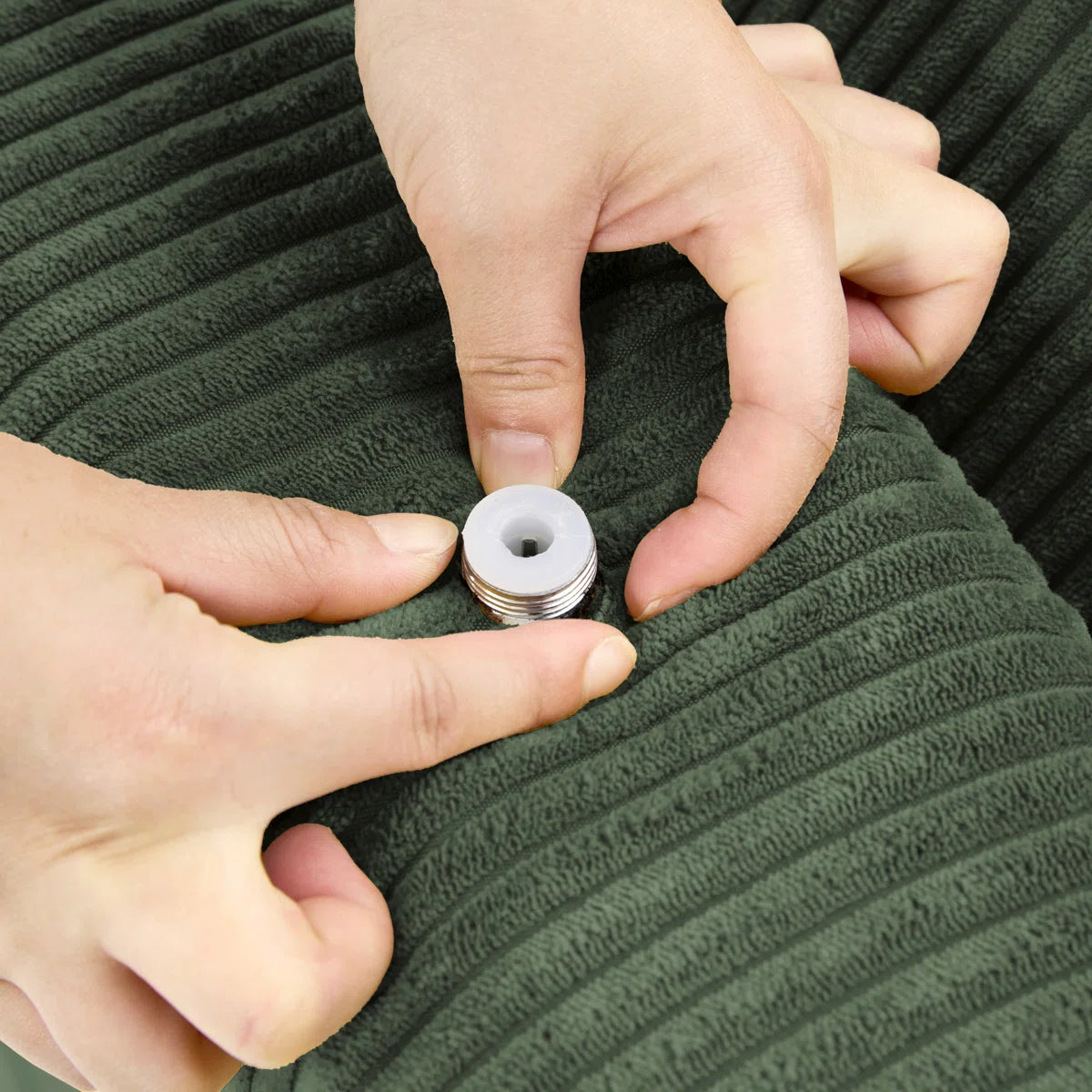 Bentura Oversized Upholstered Green Corduroy Sleeper Sofa Bed Lounge Modular Sofa with Armrests & Throw Pillows